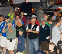 2009 Mackinac Bridge Labor Day Walk.  Dir. Kirk Steudle waiting to walk the Mackinac Bridge.