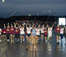 2010 Mackinac Bridge Walk in honor of Larry Rubin.