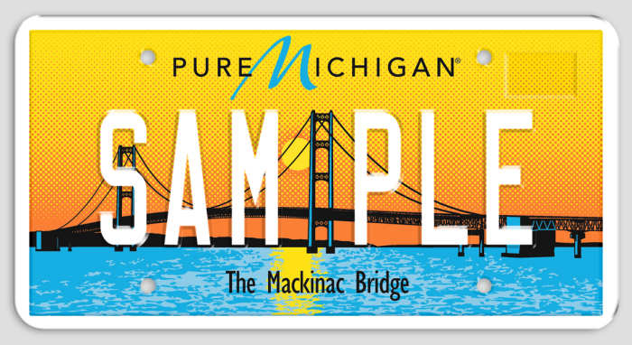 Secretary Johnson, at the top of Mackinac Bridge, unveils two new ...