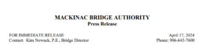 March Traffic Report | Mackinac Bridge Authority